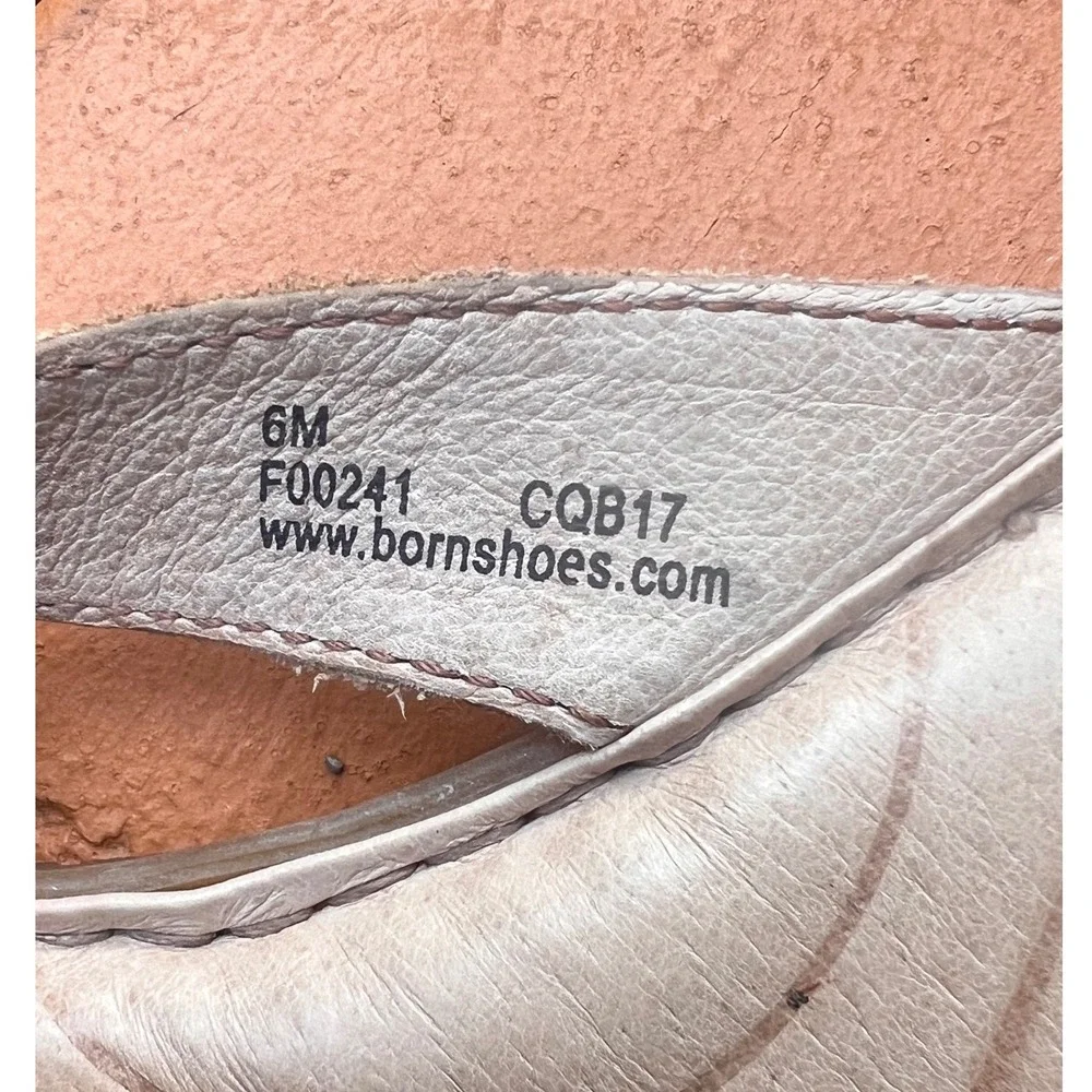 Born Womens Leather‎ Thong Sandals Tan Flip Flops F00241 CQB17 Size 6M